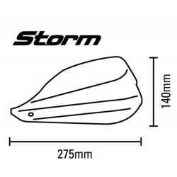 F 800 R from 2015 ✓ Kit STORM S1 pour protège-mains Barkbusters. Noir. Un point de fixation pour guidon de 22 mm.