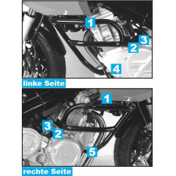F 800 S 2006-2011 ✓ Pare carters Hepco Becker Argent