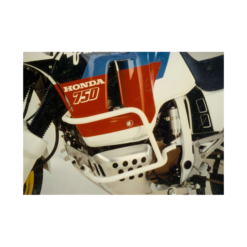Africa Twin XRV 650 1988-1990 ✓ Pare carters Hepco Becker Blanc