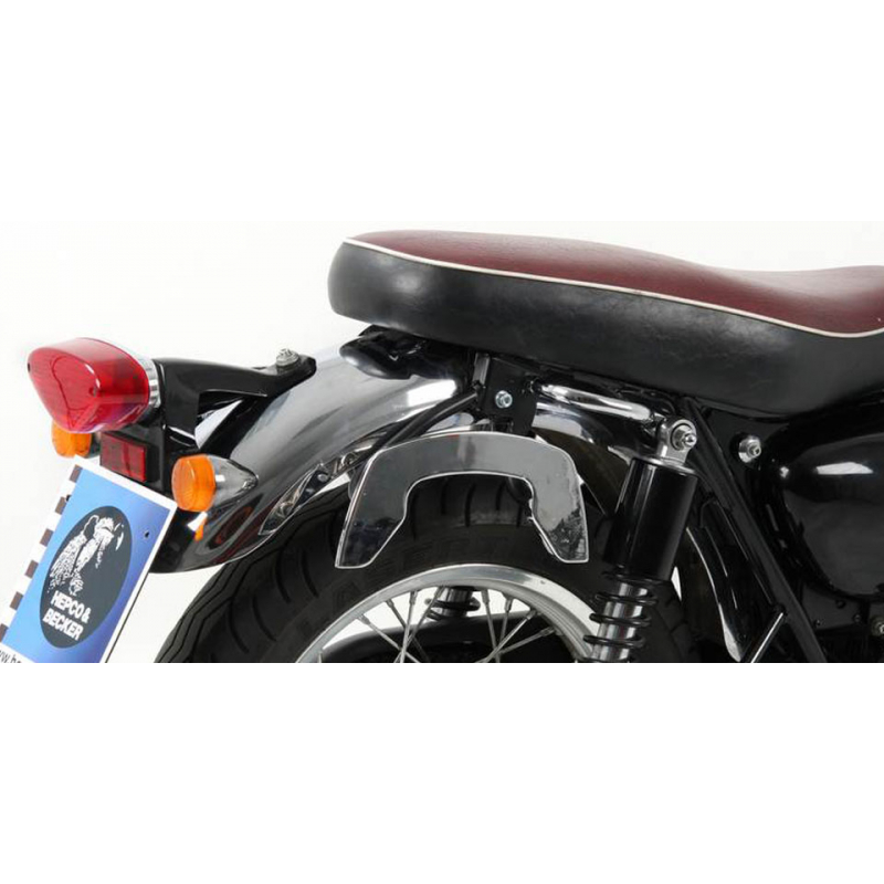 W 650 1999-2006 ✓ Supports de sacoches type C-Bow Hepco-Becker Chromé