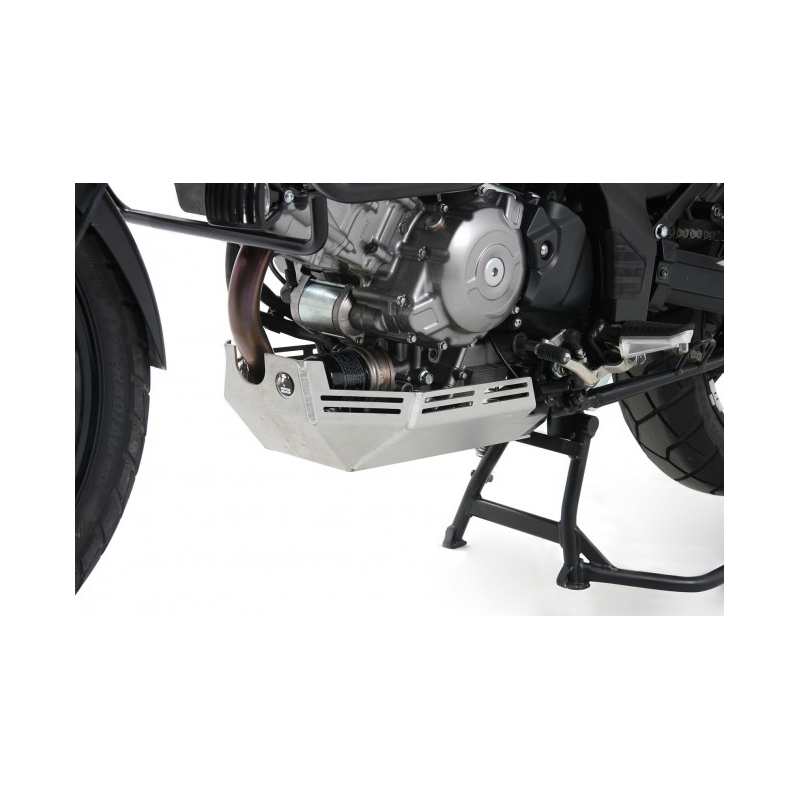 V-Strom 650 ABS (L2) / XT 2012-2016 ✓ Sabot moteur Hepco-Becker Argent