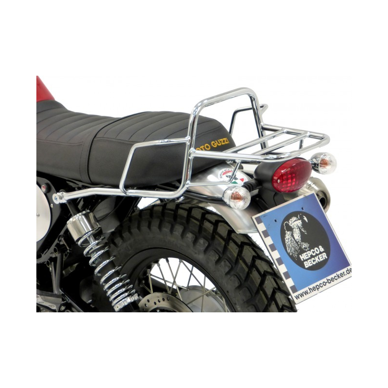 V7 II Scrambler 2016 ✓ Support de top case tubulaire chrome Hepco-Becker