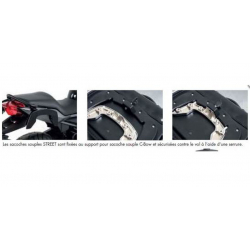K 1200 R Sport 2007-2008 ✓ Supports de sacoches type C-Bow Hepco-Becker