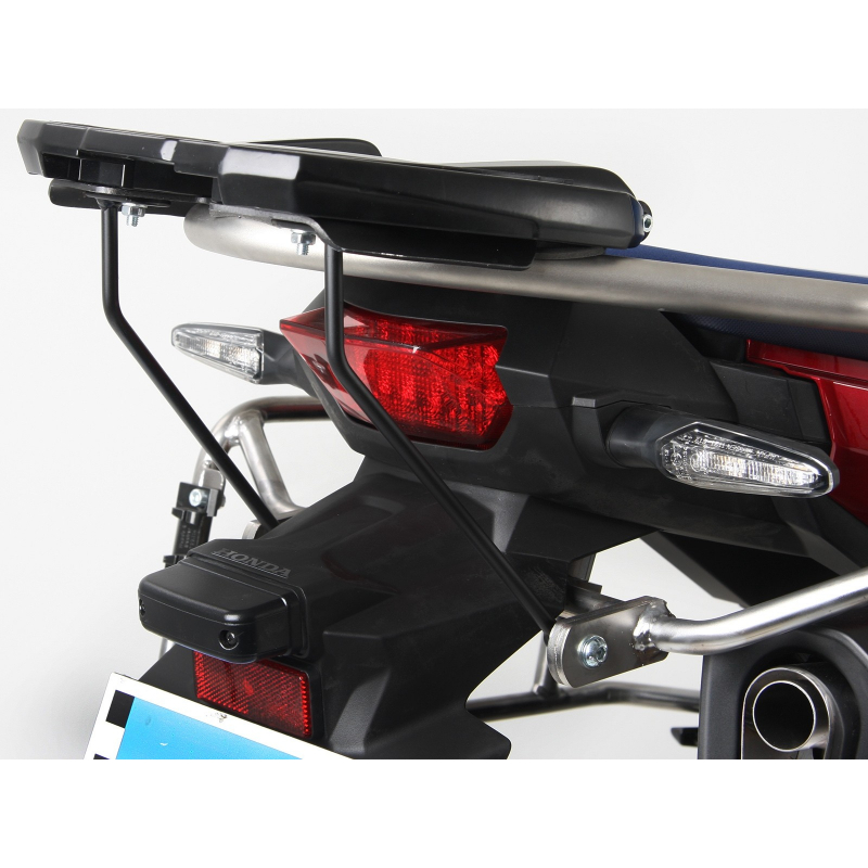 CRF 1000 Africa Twin Advendure Sport 2018 ✓ Renfort support top case en combinaison avec le support de valises Hepco-Becker