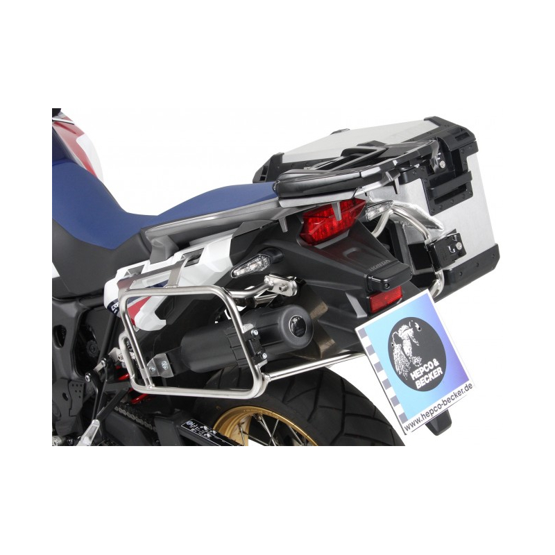 CRF 1000 Africa Twin Advendure Sport 2018 ✓ Boite à outils pour support de valises Cutout Hepco-Becker