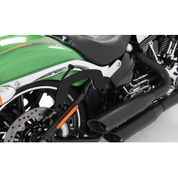 FXSB 1690 Softail Breakout ✓ Supports de sacoches type C-Bow Hepco-Becker NOIR