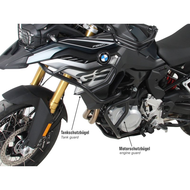 F 850 GS à partir de 2018 ✓ Protections de réservoir Noir Hepco-Becker