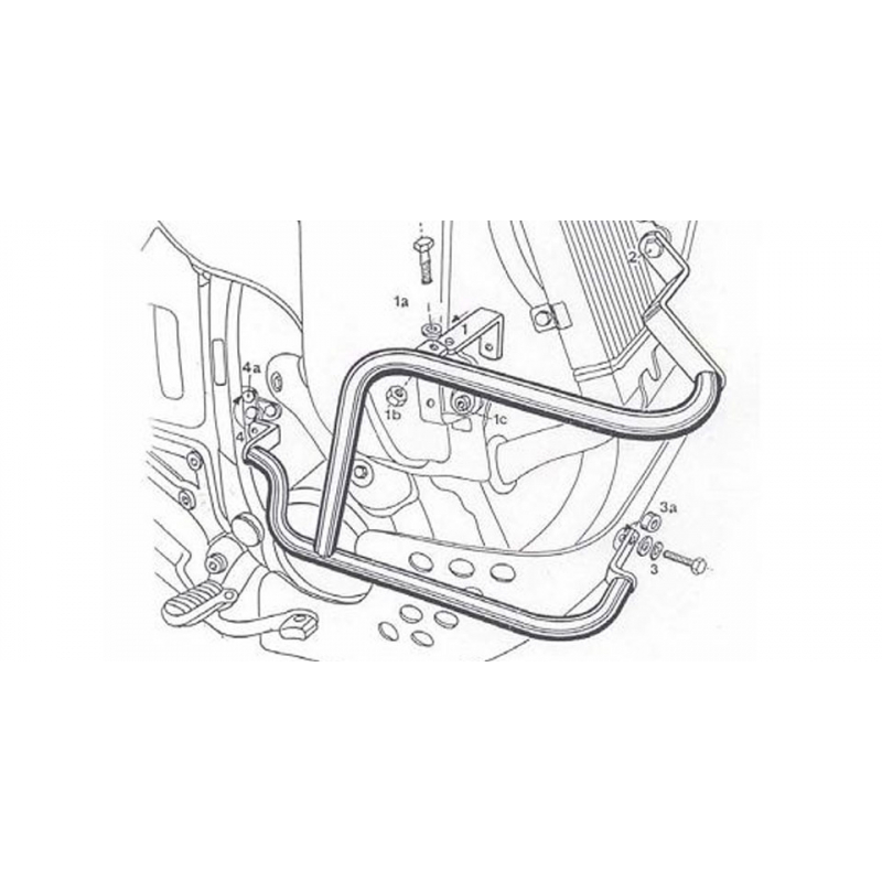 Africa Twin XRV 750 1990-1992 ✓ Pare carters Hepco Becker Noir
