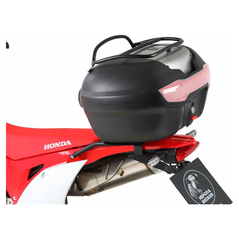 CRF 450 L à partir de 2018 ✓ Minirack + Top case TC40 Argent Hepco-Becker