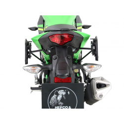 Ninja 125 à partir de 2018 ✓ Supports de sacoches type C-Bow Hepco-Becker