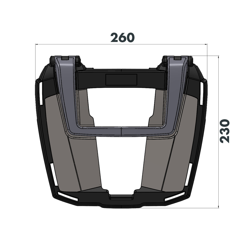 K 1300 S from 2009 ✓ Support de top case Easyrack Hepco-Becker