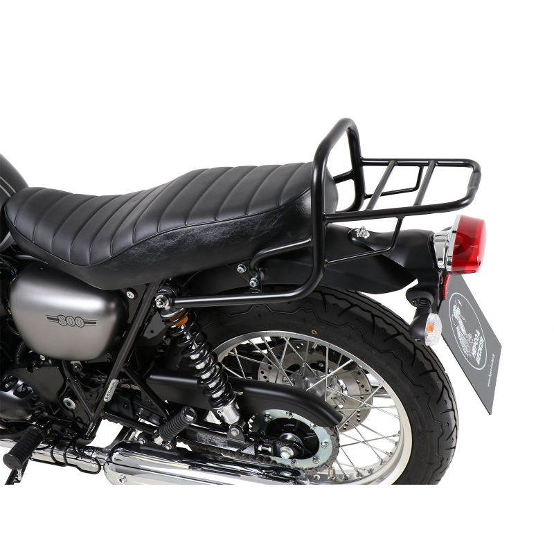 W 800 Street / Café à partir de 2019 ✓ Support de top case tubulaire noir Hepco-Becker