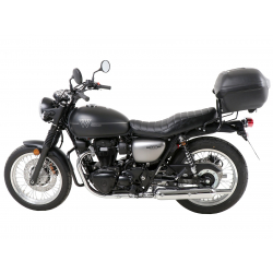 W 800 Street / Café à partir de 2019 ✓ Support de top case tubulaire noir Hepco-Becker