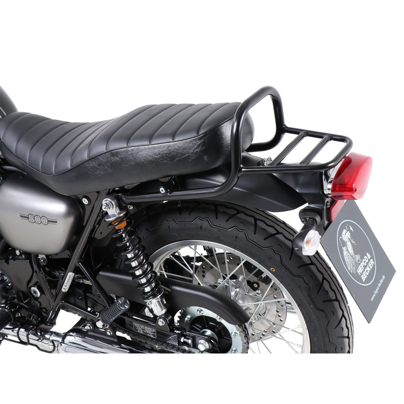 W 800 Street / Café à partir de 2019 ✓ Porte paquets Hepco-Becker Noir