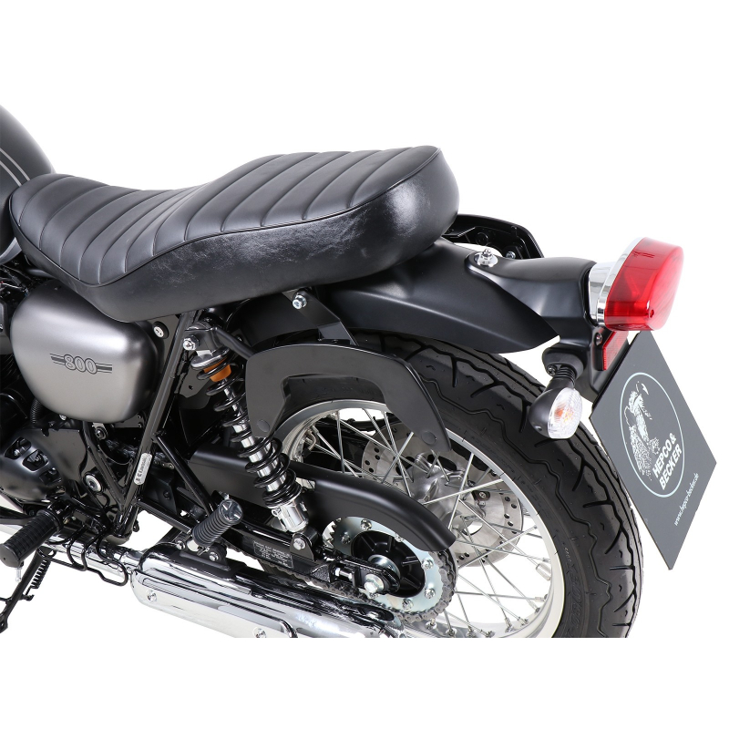 W 800 Street / Café à partir de 2019 ✓ Supports de sacoches type C-Bow Hepco-Becker Noir
