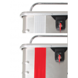 Bagagerie Hepco-Becker / Krauser ✓ Bandes réfléchissantes - Blanc