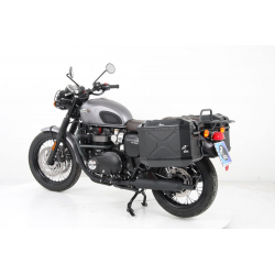 Bonneville T 100 Black 900 à partir de 2017 ✓ Supports de valises chrome Hepco-Becker