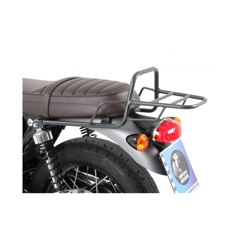 Bonneville T 100 Black 900 à partir de 2017 ✓ Support top case Noir Hepco-Becker