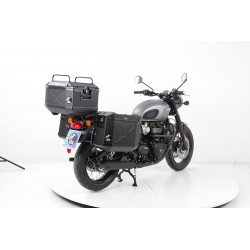 Bonneville T 100 Black 900 à partir de 2017 ✓ Support top case Chrome Hepco-Becker