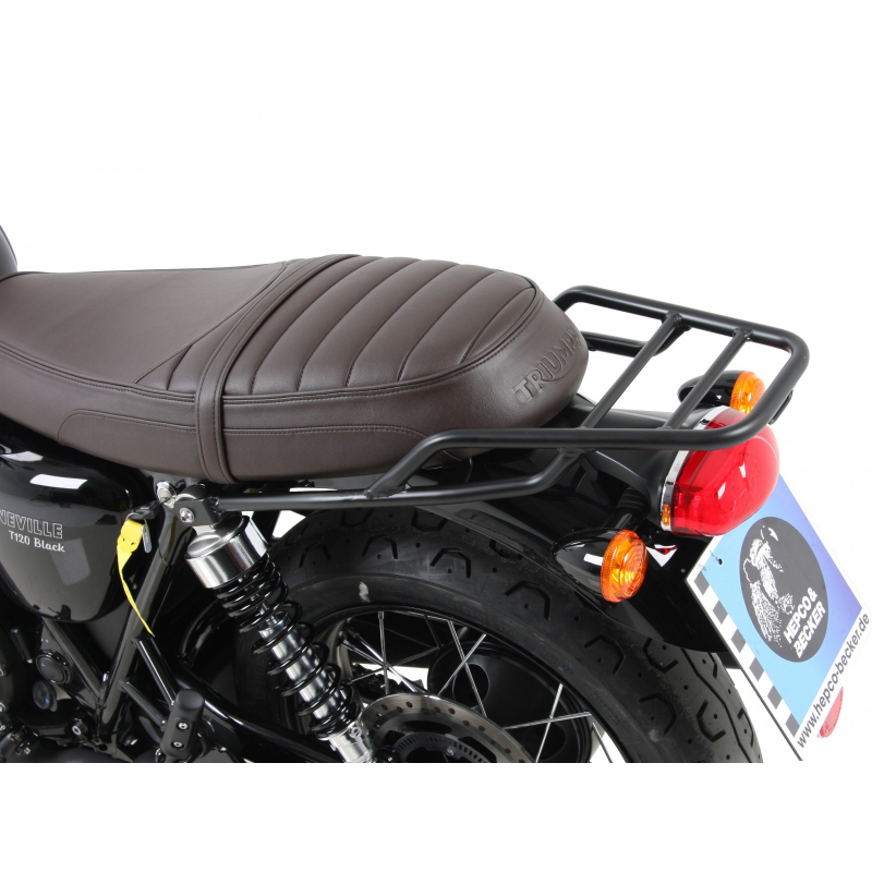 Bonneville T 120 / Black à partir de 2016 ✓ Porte paquets Noir Hepco-Becker
