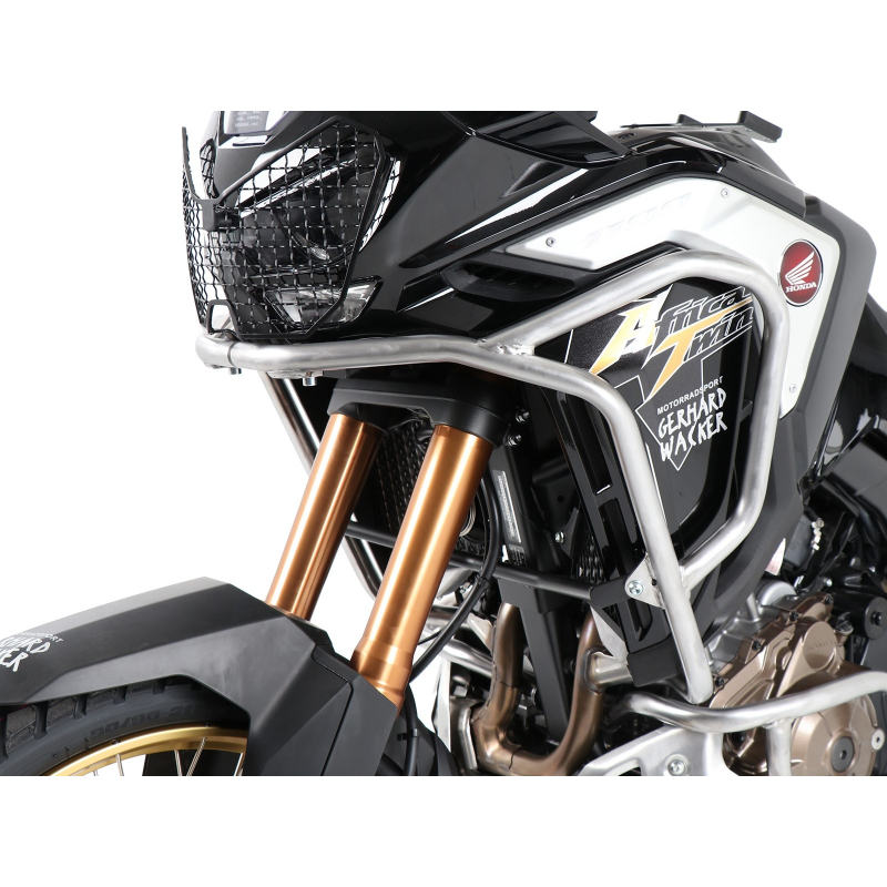 Africa Twin CRF 1100 Adventure Sports 2020-2023 ✓ Protections de réservoir INOX Hepco-Becker