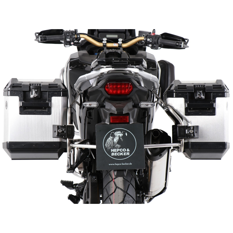 Africa Twin CRF 1100 Adventure Sports 2020-2023 ✓ Ensemble supports + valises Xplorer Cutout Set - Alu