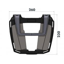 Ténéré 700 ( T7 ) 2019-2024 ✓ Support de top case Easyrack Hepco-Becker