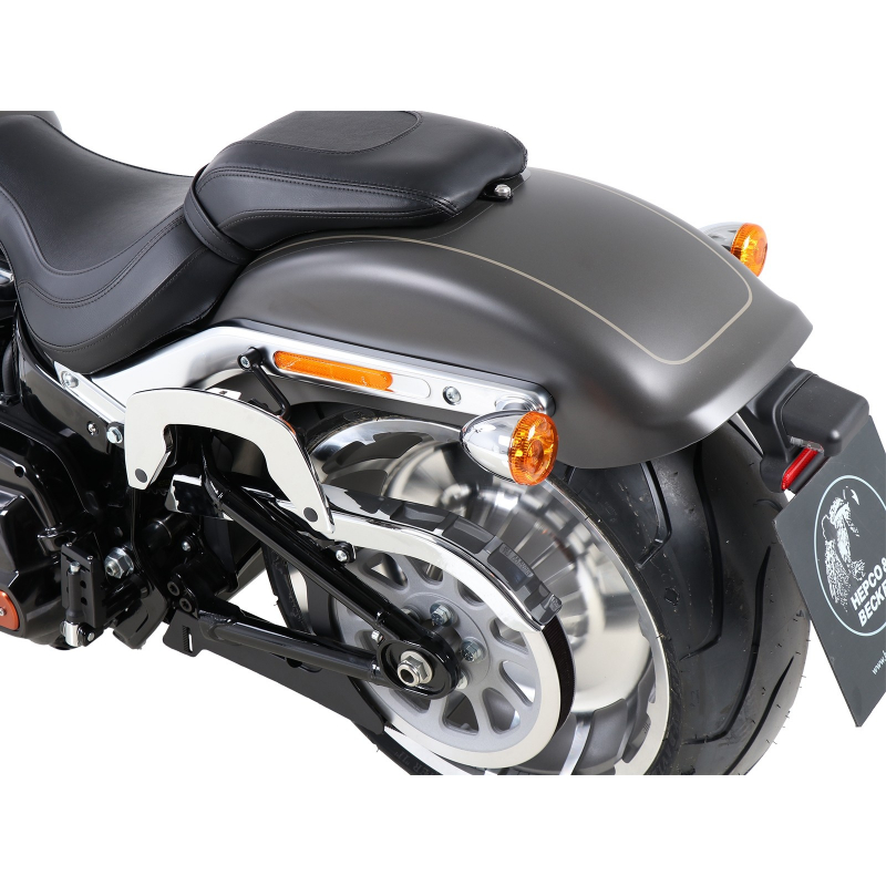 1868 Softail Fat Boy à partir de 2018 ✓ Supports de sacoches type C-Bow Hepco-Becker CHROME