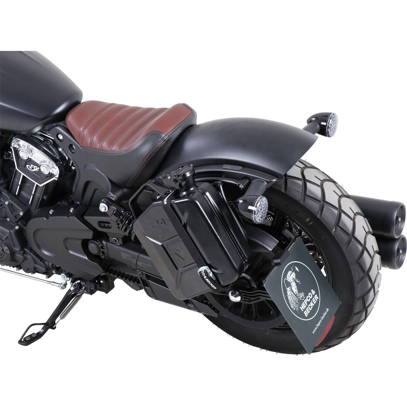 Scout Bobber à partir de 2018 ✓ Support Cutout + Canister 4L coté gauche Hepco-Becker