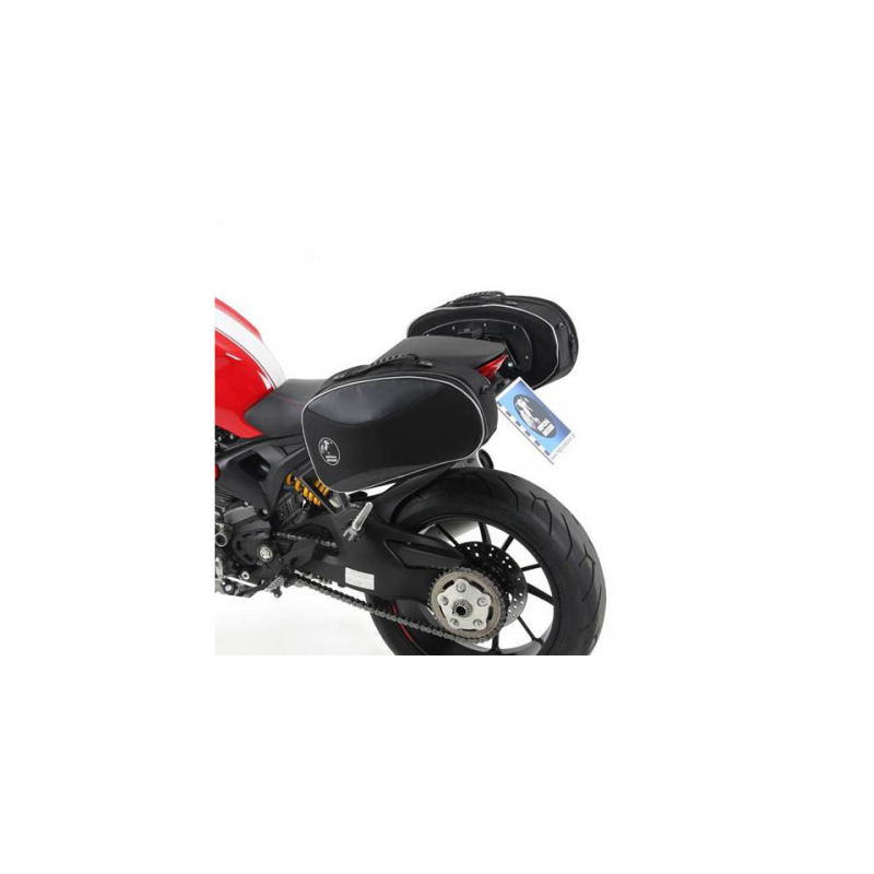 Keenso Paire Supports Sacoches Moto - Fixation Solide Pour Harley Davidson XL883 1200 HD1450 1584