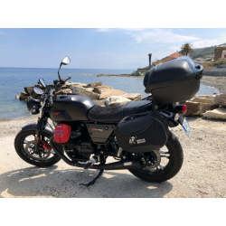 V7 III à partir de 2017 ✓ Supports de sacoches type C-Bow Hepco-Becker Noir