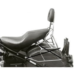 VN 800 Drifter 1999-2003 ✓ Sissybar Hepco-Becker Chromé sans porte paquets