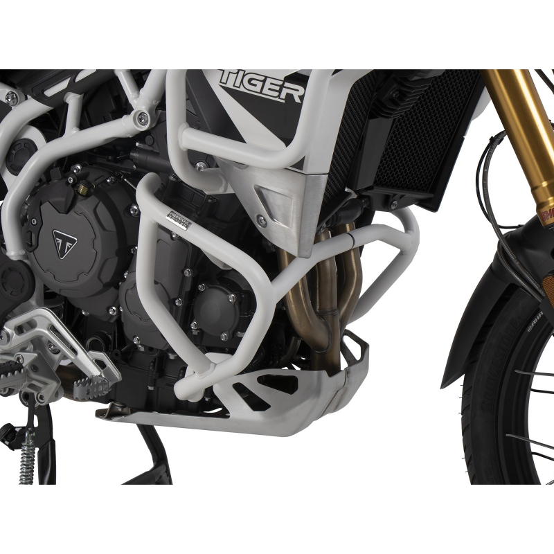 Tiger 900 Rally / GT / Pro (2020-2023) ✓ Pare carters blanc Hepco-Becker