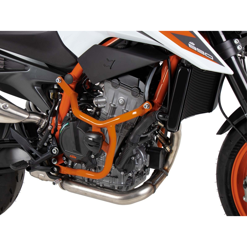 890 Duke R à partir de 2020 ✓ Pare carters Hepco-Becker Orange