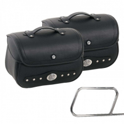 Bagagerie Hepco-Becker / Krauser ✓ Sacoches cuir Nevada 28 litres Leather Bag HEPCO-BECKER - La paire