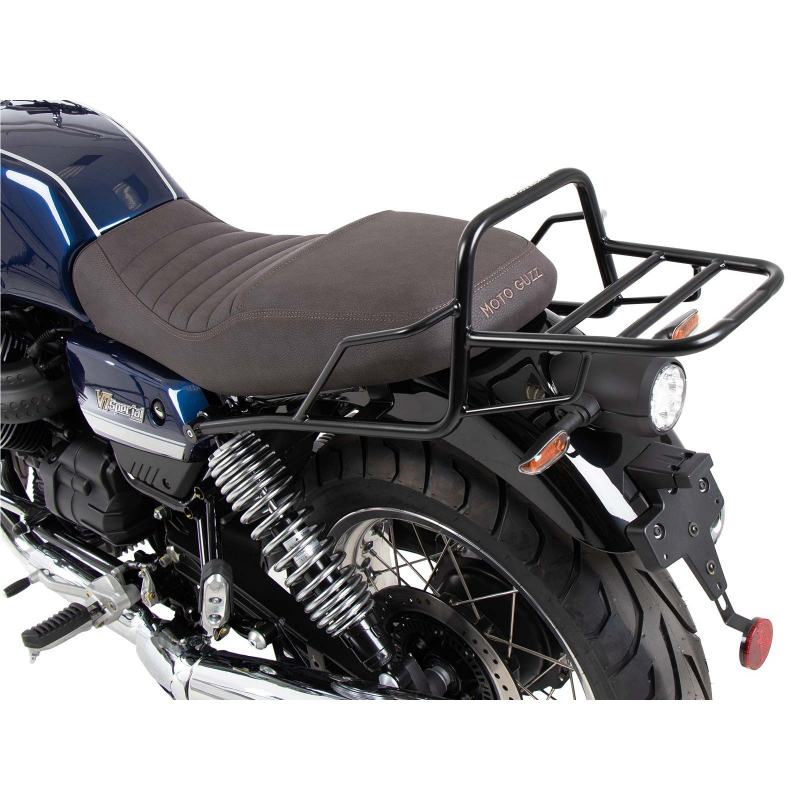 V7 850 Special/Stone/Centenario 2021-2024 ✓ Support de top case tubulaire noir Hepco-Becker