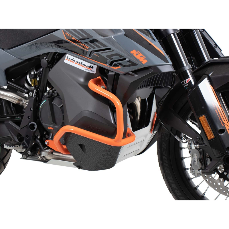 890 Adventure à partir de 2021 ✓ Pare carters Hepco Becker Orange
