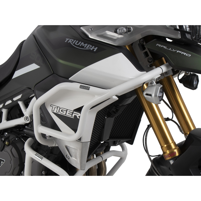 Tiger 850 Sport à partir de 2021 ✓ Protections de réservoir blanc Hepco-Becker