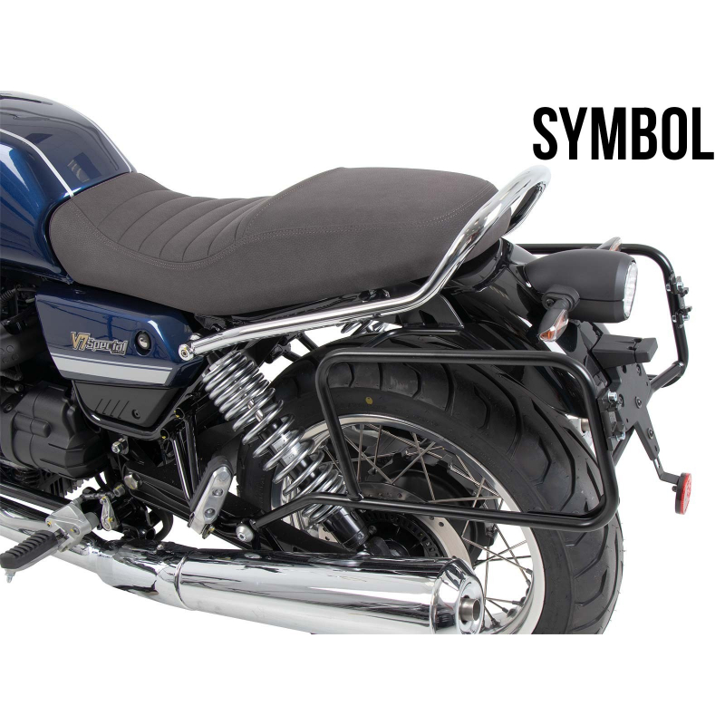 V7 850 Special/Stone/Centenario 2021-2024 ✓ Supports de valises chrome Hepco-Becker