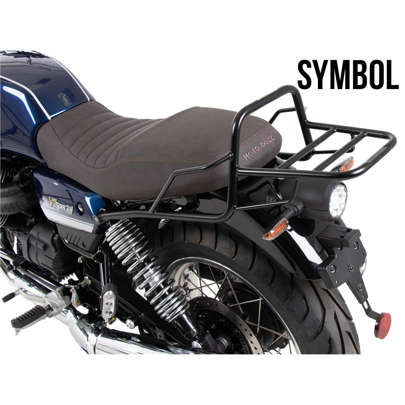 V7 850 Special/Stone/Centenario 2021-2024 ✓ Support de top case tubulaire chrome Hepco-Becker