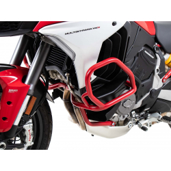 Multistrada V4 / S / S Sport 2021-2024 ✓ Pare carters Rouge Hepco-Becker