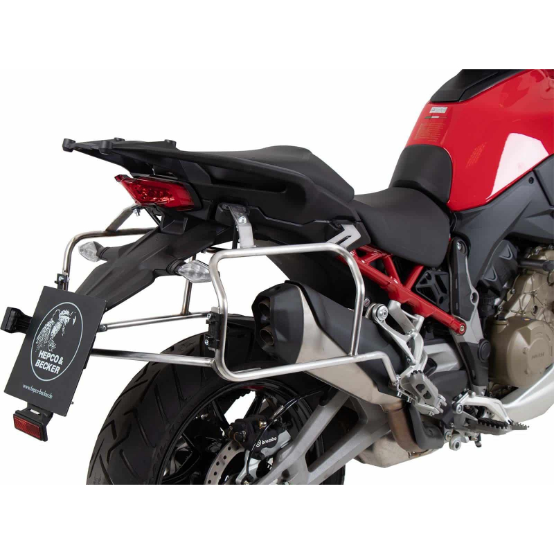 Multistrada V4 / S / S Sport 2021-2024 ✓ Supports de valises Cutout Hepco-Becker - sans valises