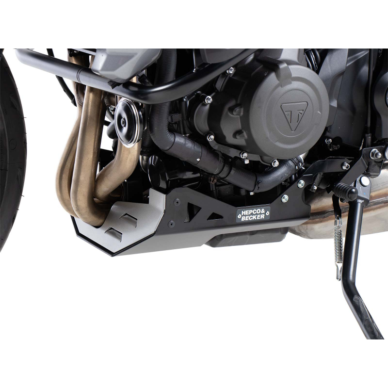 Tiger Sport 660 à partir de 2022 ✓ Sabot aluminium Hepco-Becker Noir/Gris