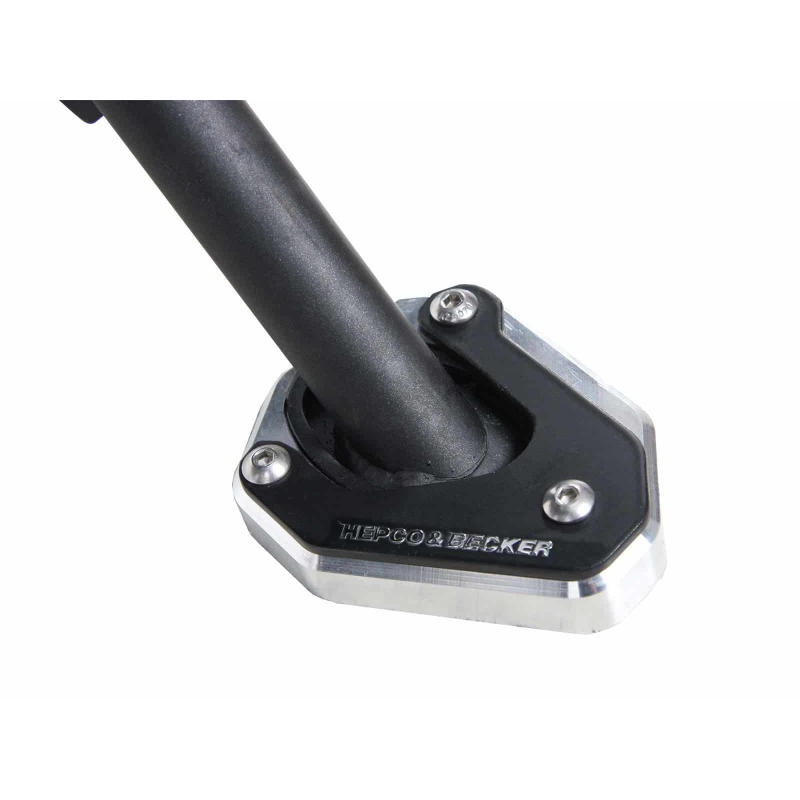 Plaque Support Béquille Latérale Moto Versys 1000/X300 - Aluminium CNC Noir