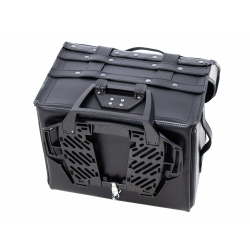 Bagagerie Hepco-Becker / Krauser ✓ Sacoche Cuir Rugged CHEST Noir HEPCO-BECKER pour Alurack