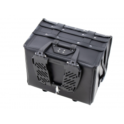Bagagerie Hepco-Becker / Krauser ✓ Sacoche Cuir Rugged CHEST Noir HEPCO-BECKER pour Easyrack