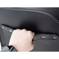 Bagagerie Hepco-Becker / Krauser ✓ Sacoche Cuir Rugged CHEST Noir HEPCO-BECKER pour Tubulaire