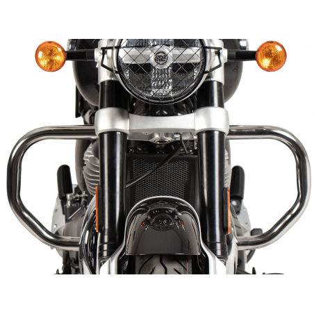 Protection De Moteur Noir Pour Royal Enfield Super Meteor 650 - Modèles 2023-2024 - Acier Peint - Fabriqué En Inde