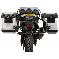 V-Strom 800 DE (2023-) ✓ Ensemble supports + valises Xplorer Cutout Set - Alu