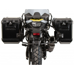 V-Strom 800 DE (2023-) ✓ Ensemble supports + valises Xplorer Cutout Set - Noir